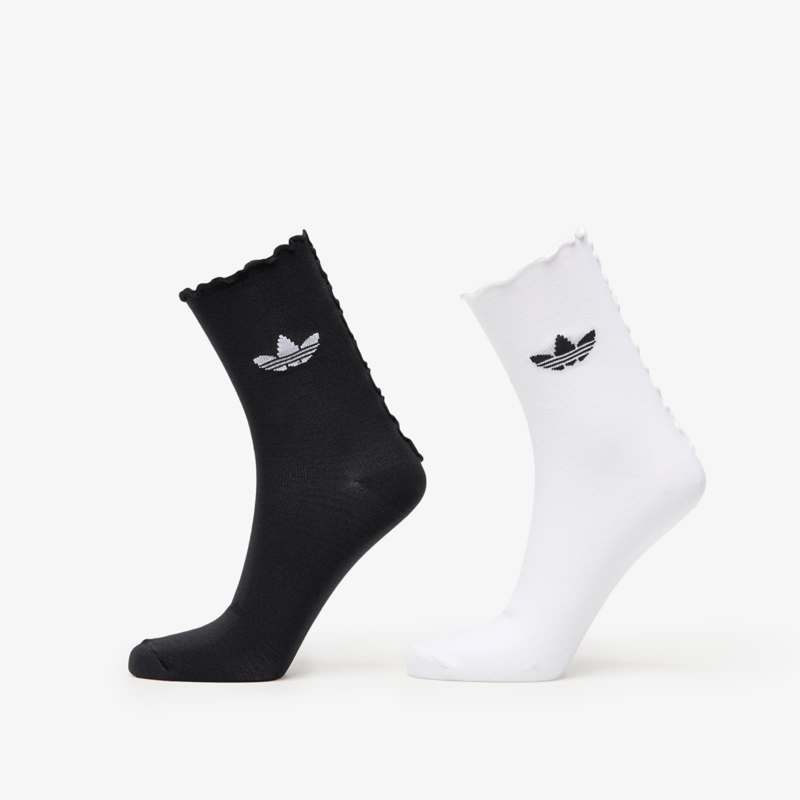 adidas Ruffle Socks 2-Pack White/ Black S