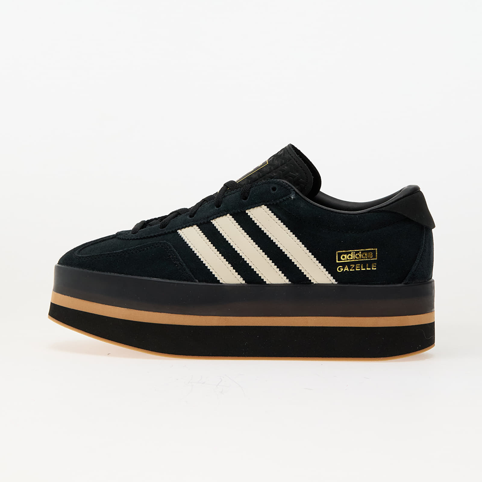 Tenisky adidas Gazelle Stack W Core Black/ Cream White/ Gum 3 EUR 40 2/3