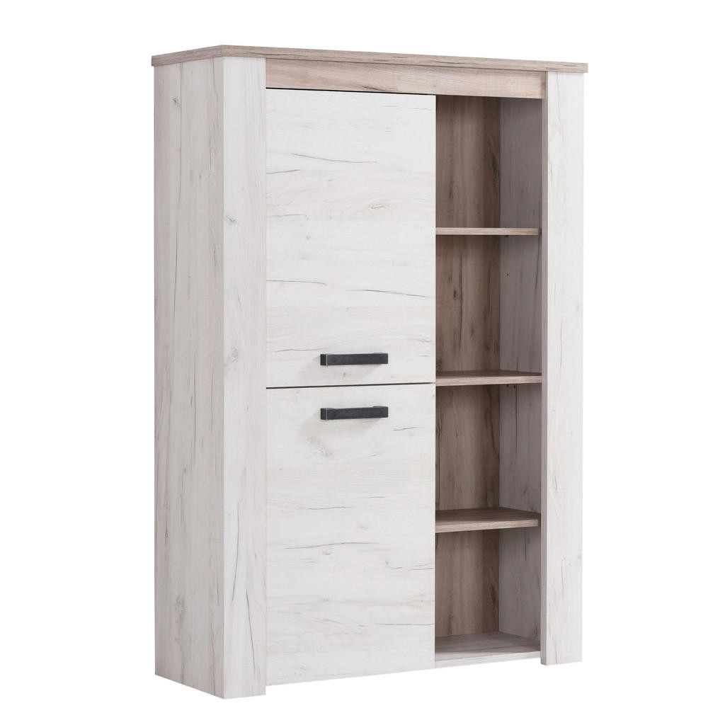 XXXL KOMODA, farba duba, farba strieborného duba, 99,5/146,5/36,5 cm