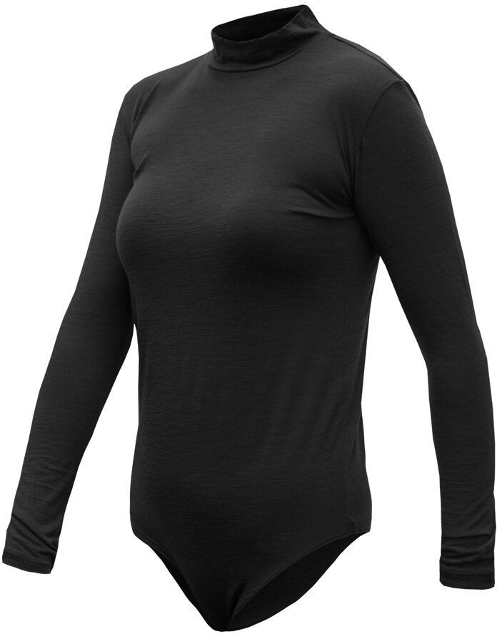 SENSOR MERINO AIR dámske body dl.rukáv čierna Veľkosť: S