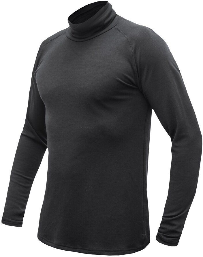 SENSOR MERINO BLEND pánske tričko dl.rukáv rolák čierna Veľkosť: S