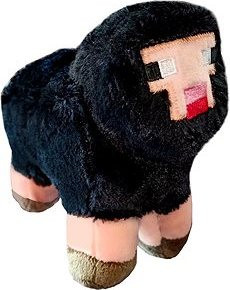 Plush Minecraft Ovečka čierna 18 cm