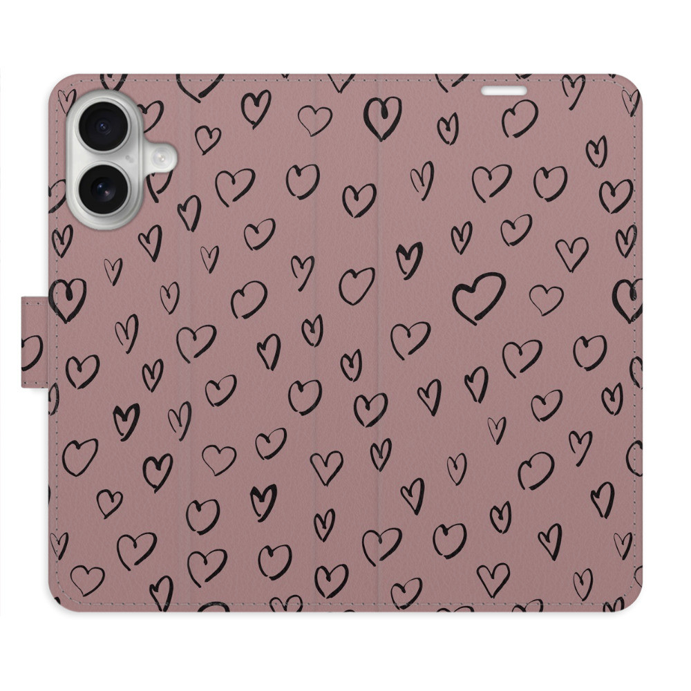 Flipové puzdro iSaprio - Heart Dark 02 - iPhone 16