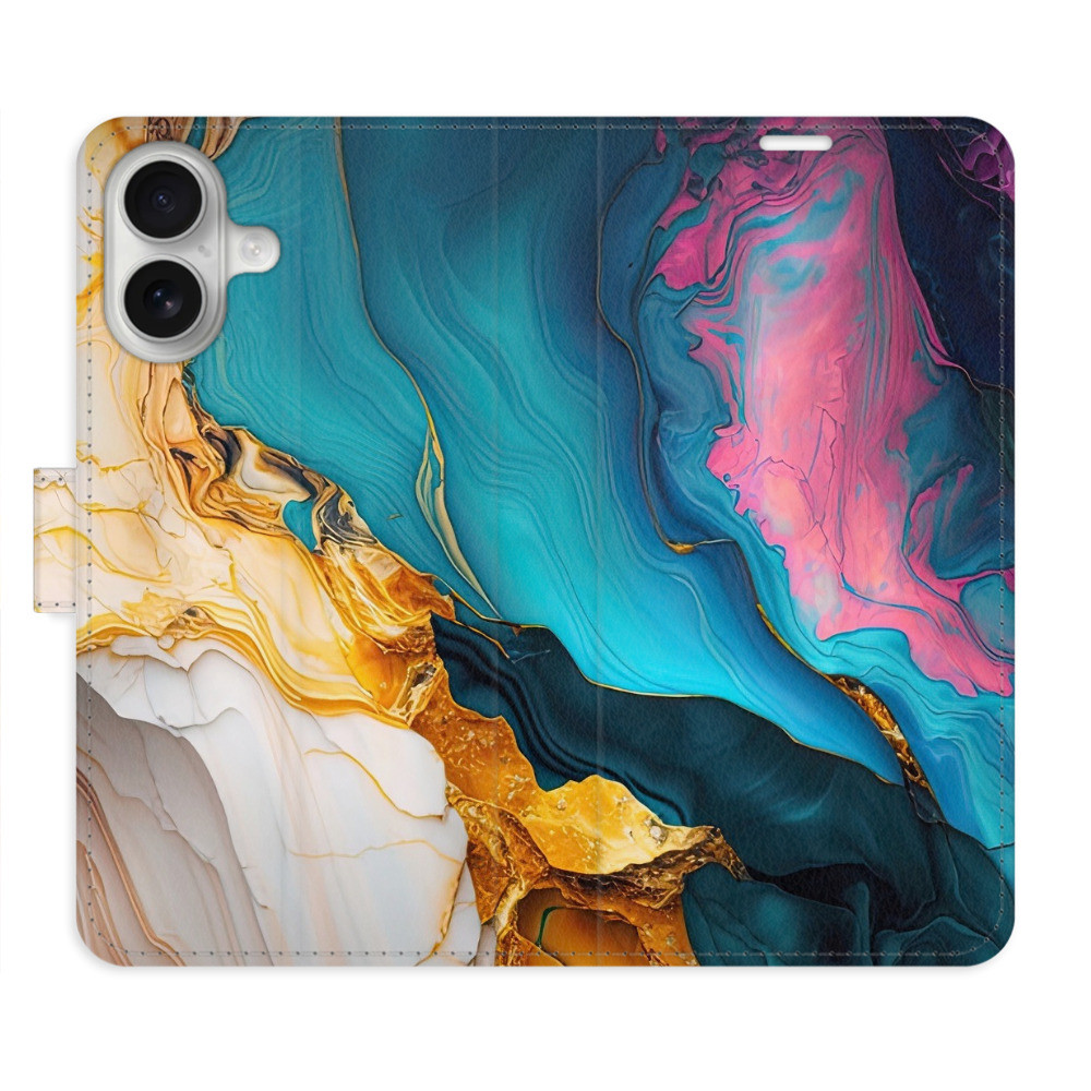 Flipové puzdro iSaprio - Colourful Marble - iPhone 16