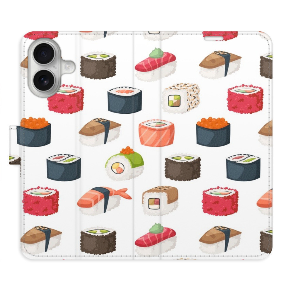 Flipové puzdro iSaprio - Sushi Pattern 02 - iPhone 16