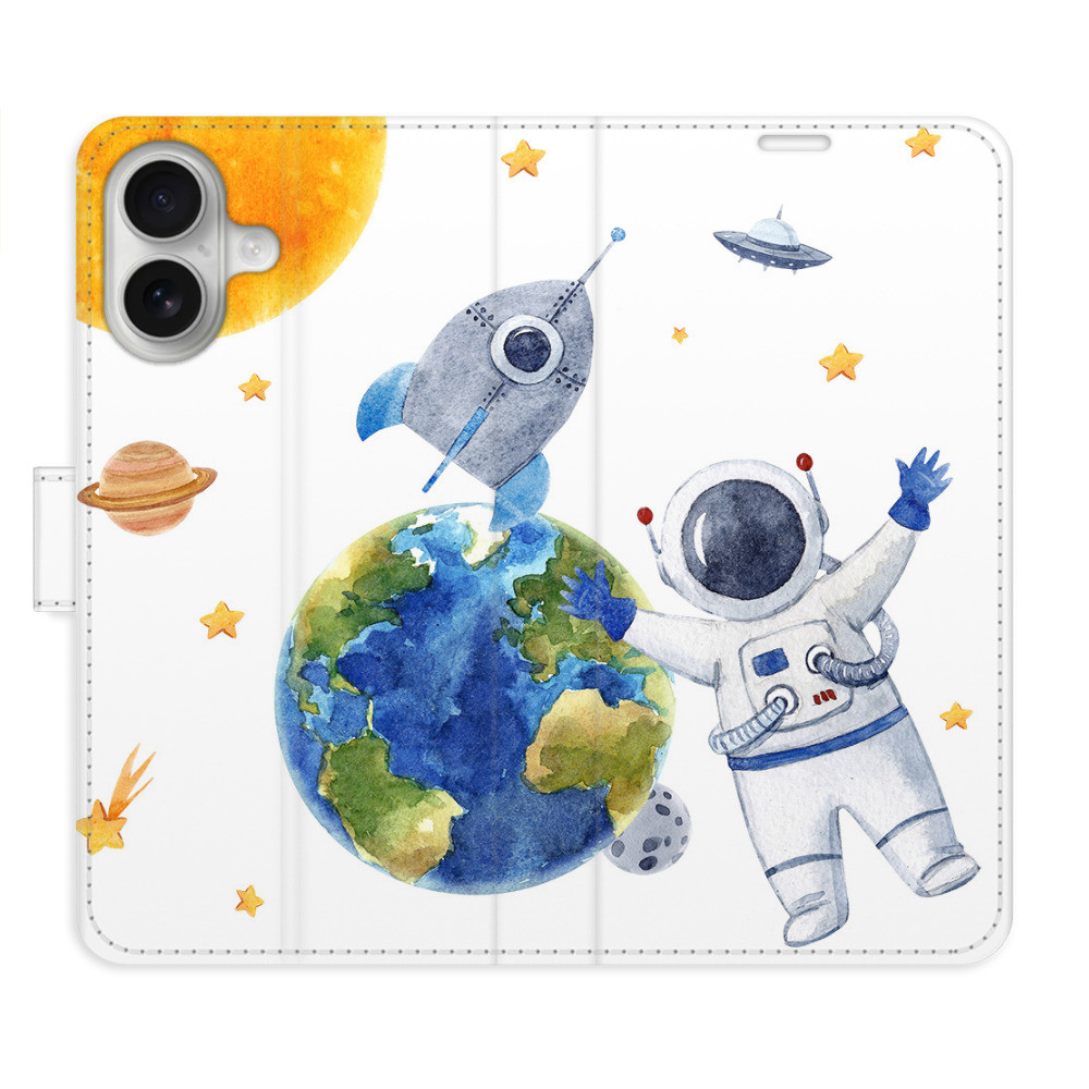 Flipové puzdro iSaprio - Space 06 - iPhone 16