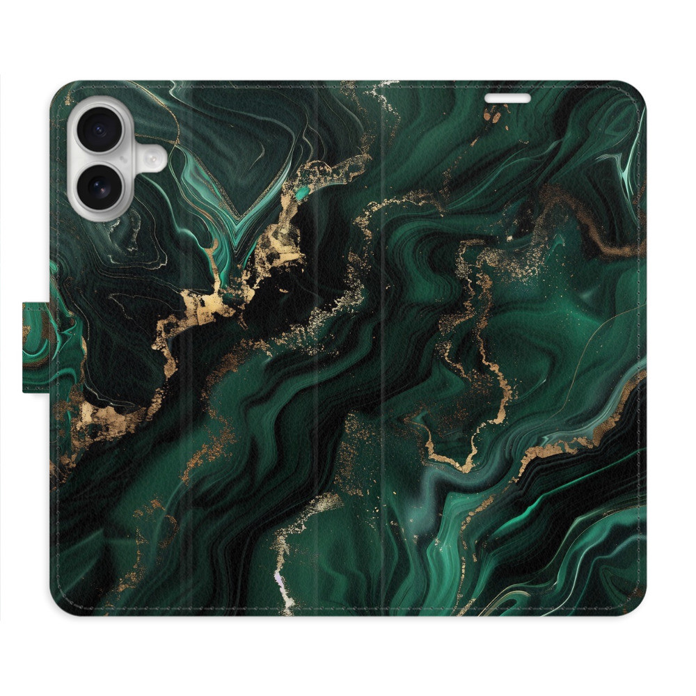 Flipové puzdro iSaprio - Emerald 02 - iPhone 16 Plus