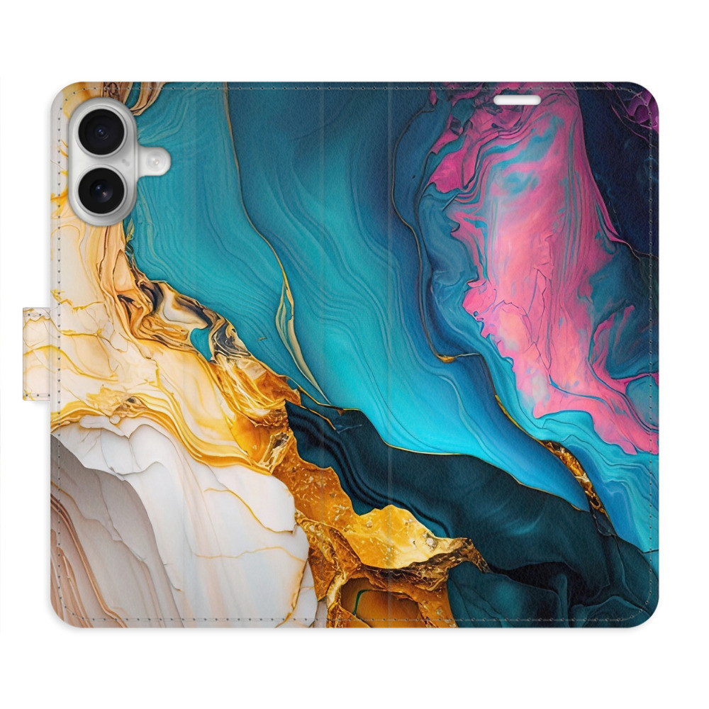 Flipové puzdro iSaprio - Colourful Marble - iPhone 16 Plus