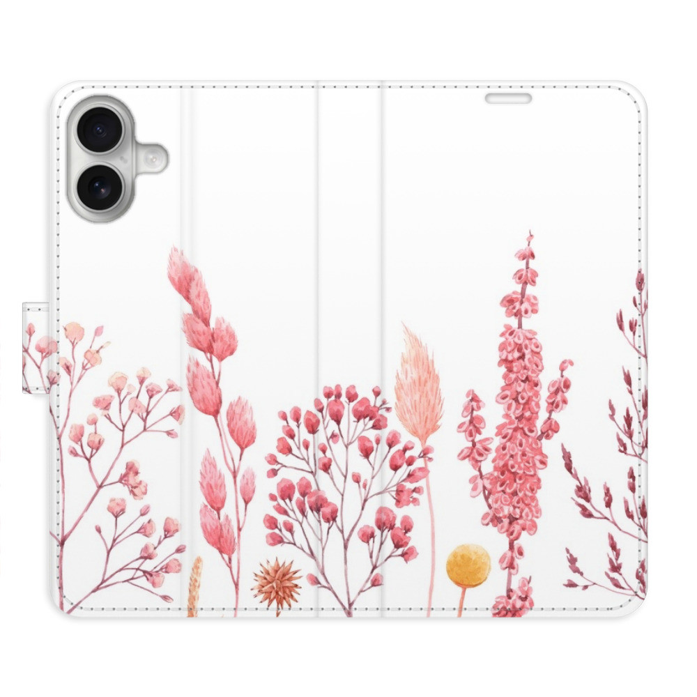 Flipové puzdro iSaprio - Pink Flowers 03 - iPhone 16 Plus