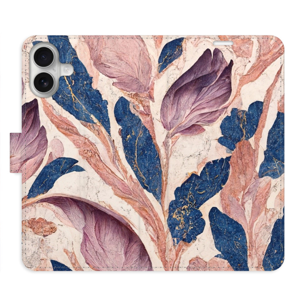 Flipové puzdro iSaprio - Old Leaves 02 - iPhone 16 Plus