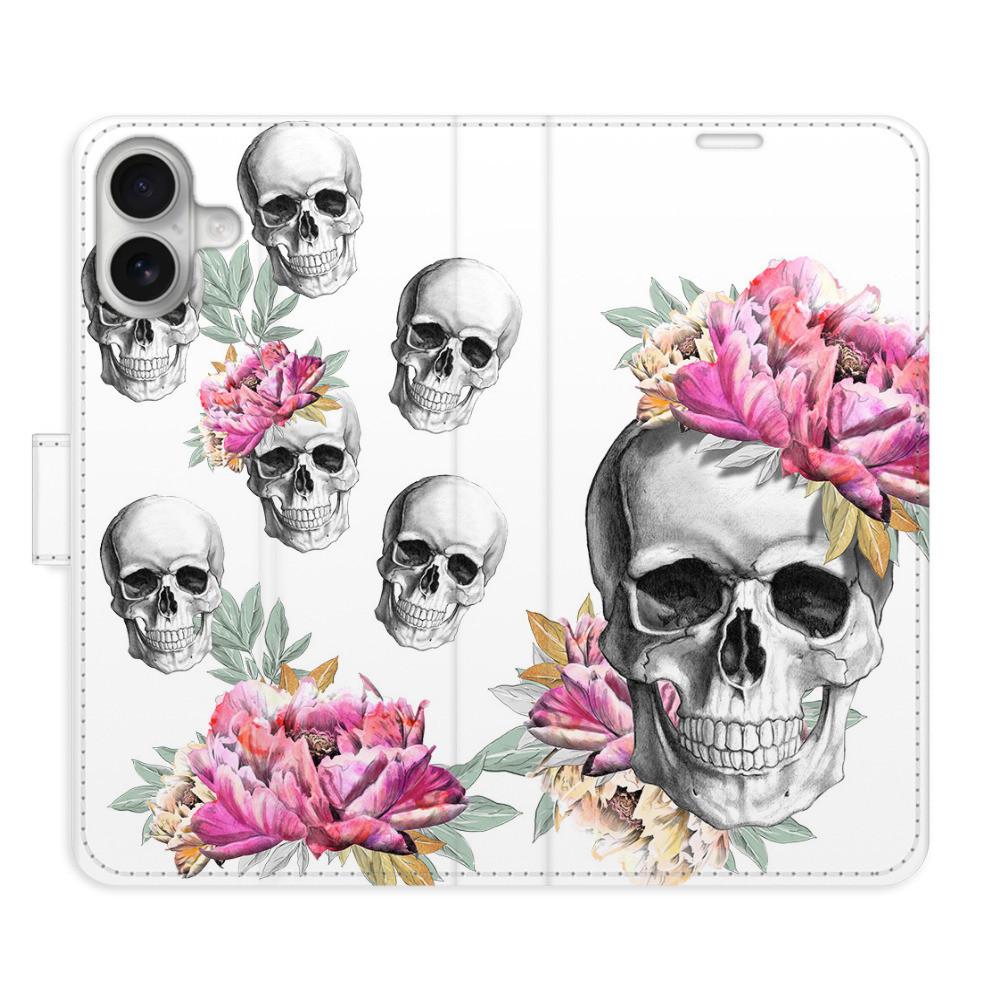 Flipové puzdro iSaprio - Crazy Skull - iPhone 16 Plus