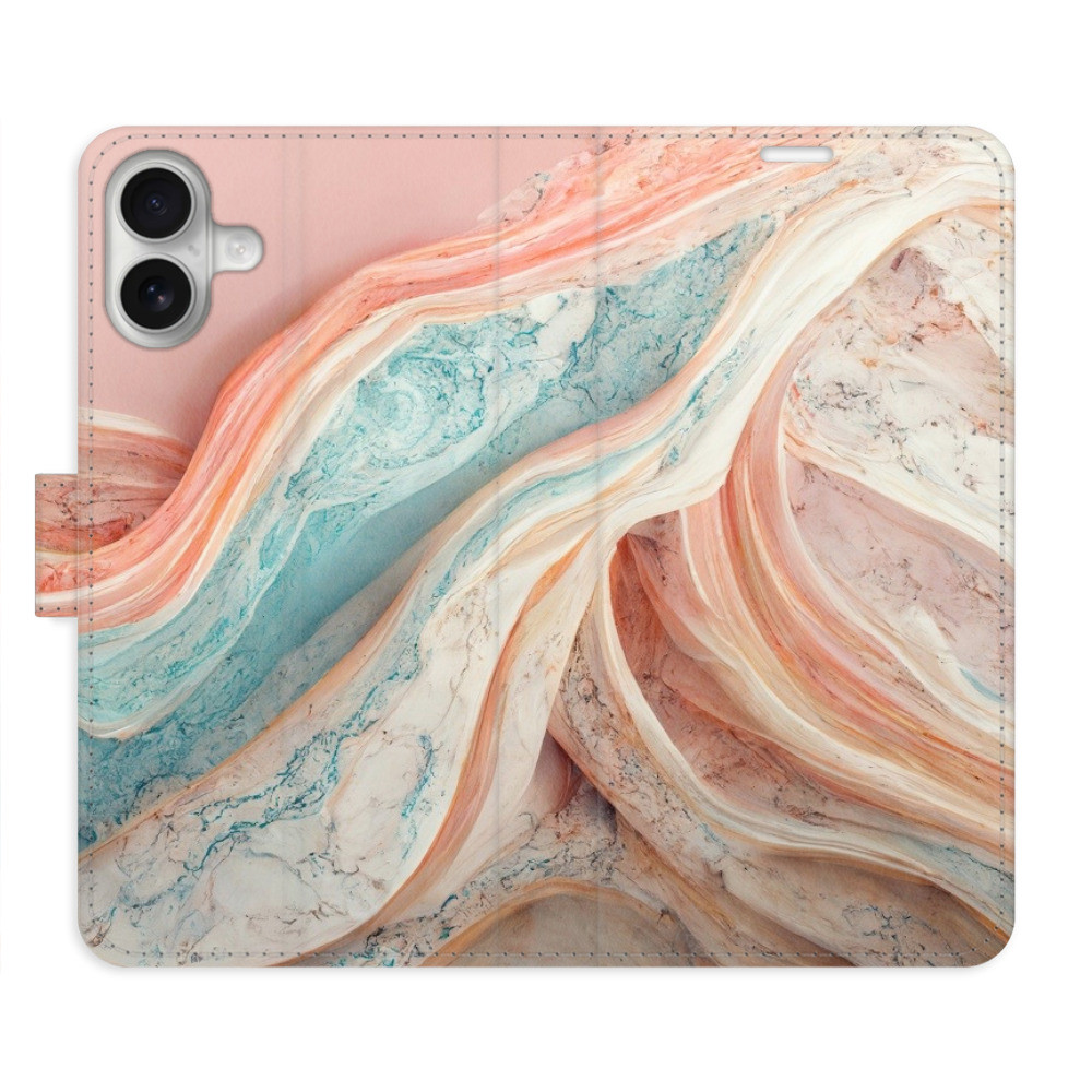 Flipové puzdro iSaprio - Colour Marble - iPhone 16 Plus