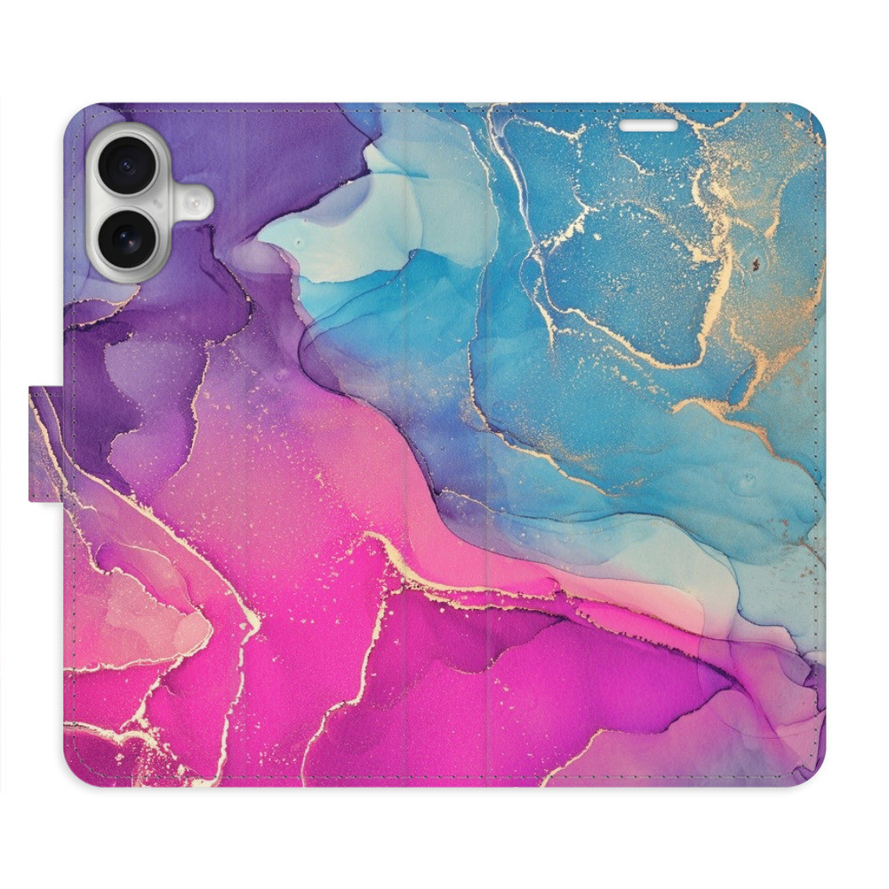 Flipové puzdro iSaprio - Colour Marble 02 - iPhone 16 Plus