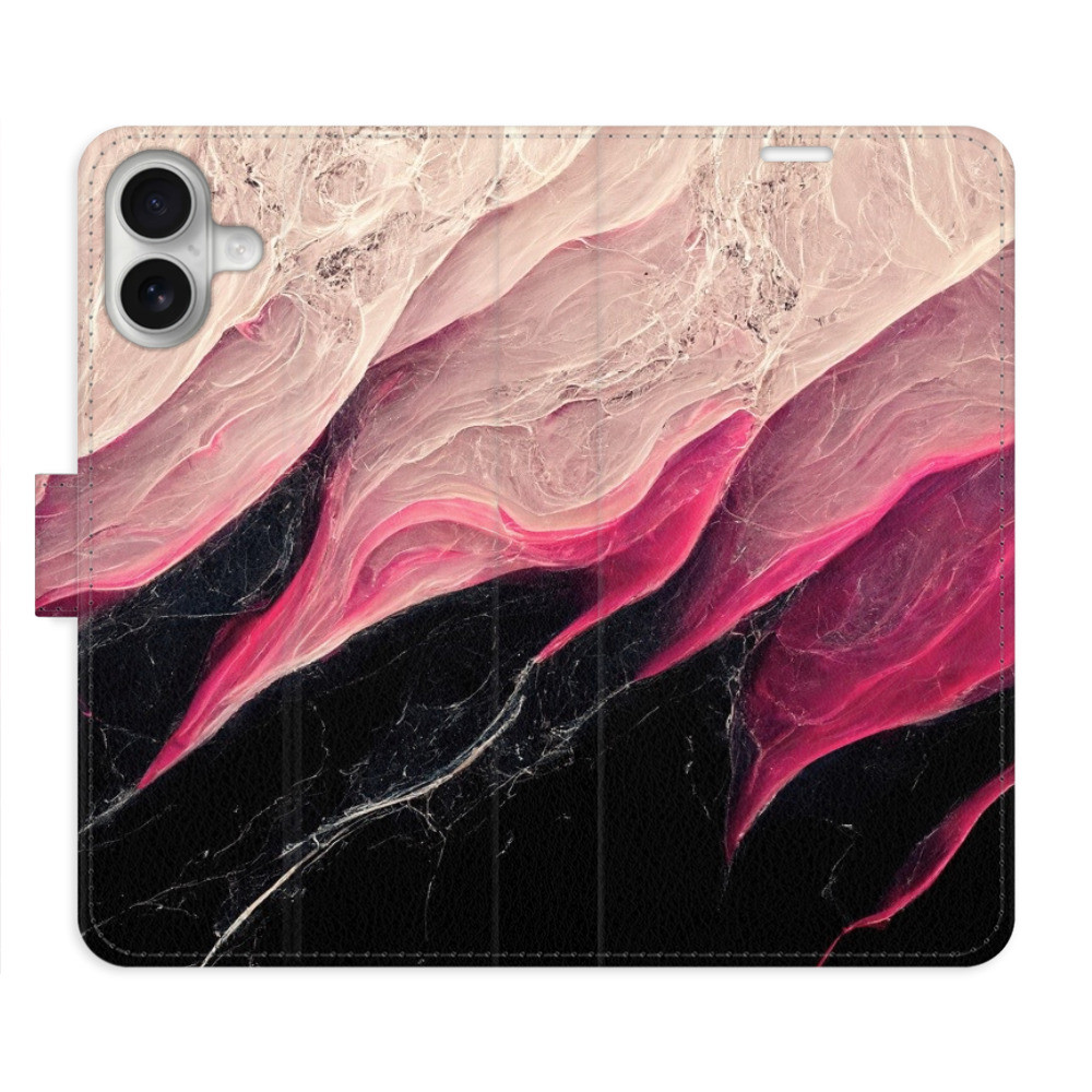 Flipové puzdro iSaprio - BlackPink Marble - iPhone 16 Plus