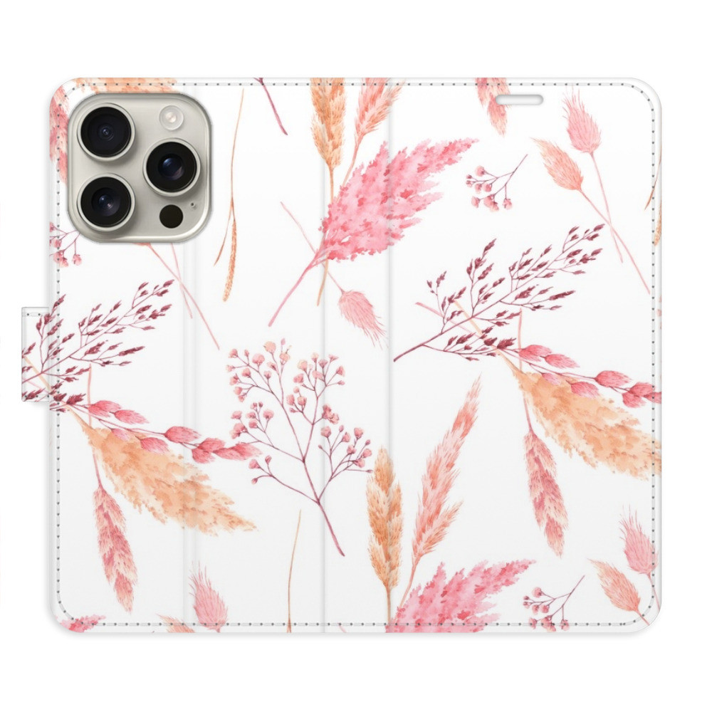 Flipové puzdro iSaprio - Ornamental Flowers - iPhone 16 Pro