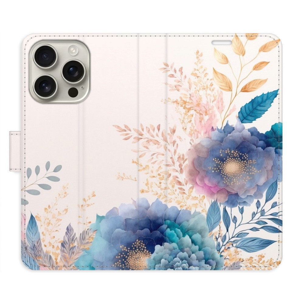 Flipové puzdro iSaprio - Ornamental Flowers 03 - iPhone 16 Pro