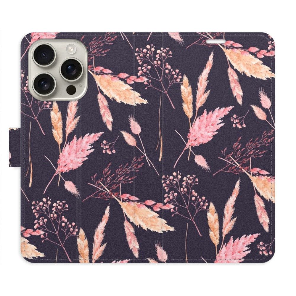 Flipové puzdro iSaprio - Ornamental Flowers 02 - iPhone 16 Pro