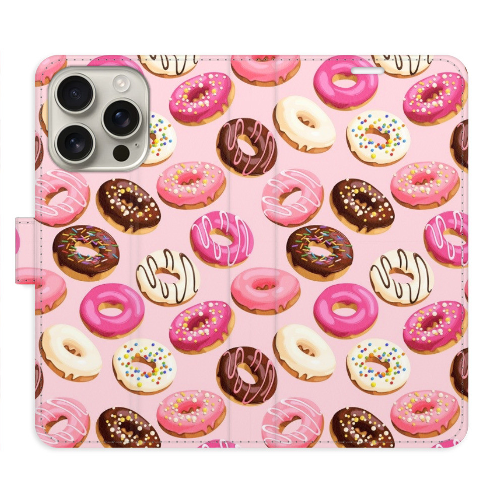 Flipové puzdro iSaprio - Donuts Pattern 03 - iPhone 16 Pro