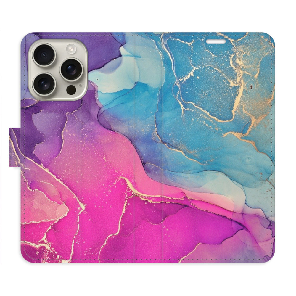 Flipové puzdro iSaprio - Colour Marble 02 - iPhone 16 Pro