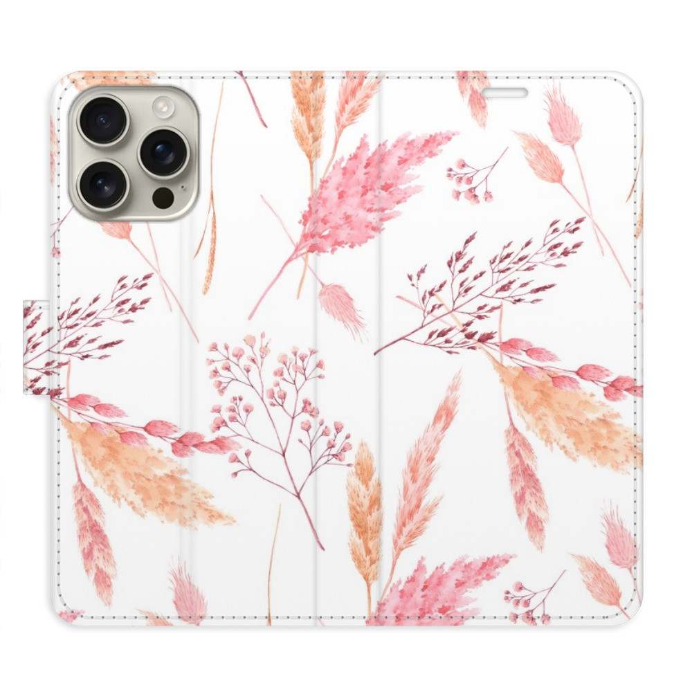 Flipové puzdro iSaprio - Ornamental Flowers - iPhone 16 Pro Max