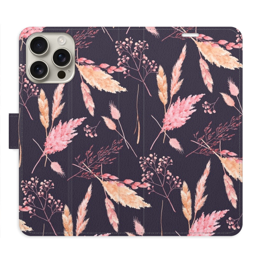 Flipové puzdro iSaprio - Ornamental Flowers 02 - iPhone 16 Pro Max