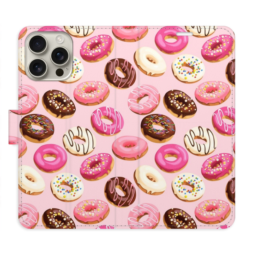 Flipové puzdro iSaprio - Donuts Pattern 03 - iPhone 16 Pro Max