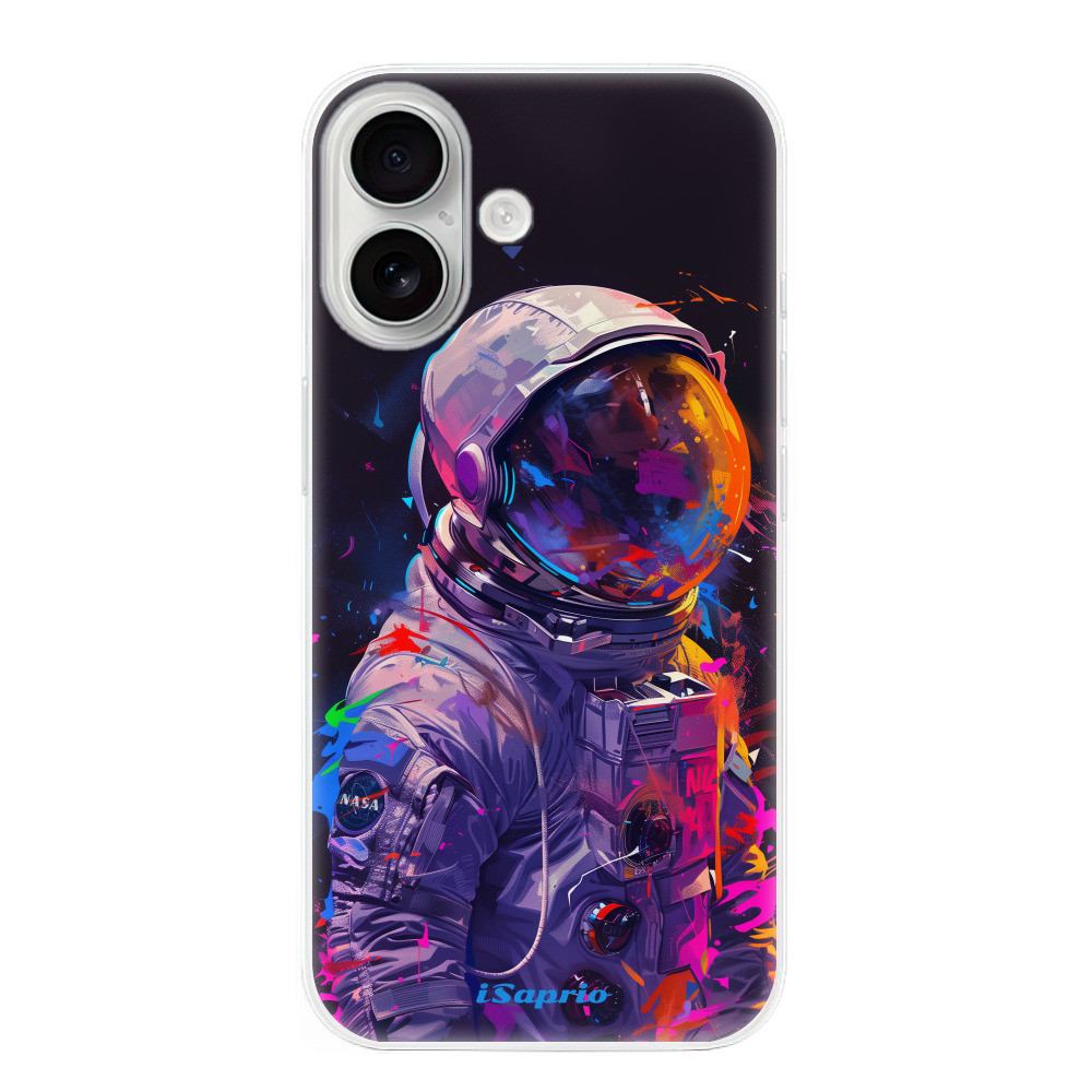 Odolné silikónové puzdro iSaprio - Neon Astronaut - iPhone 16