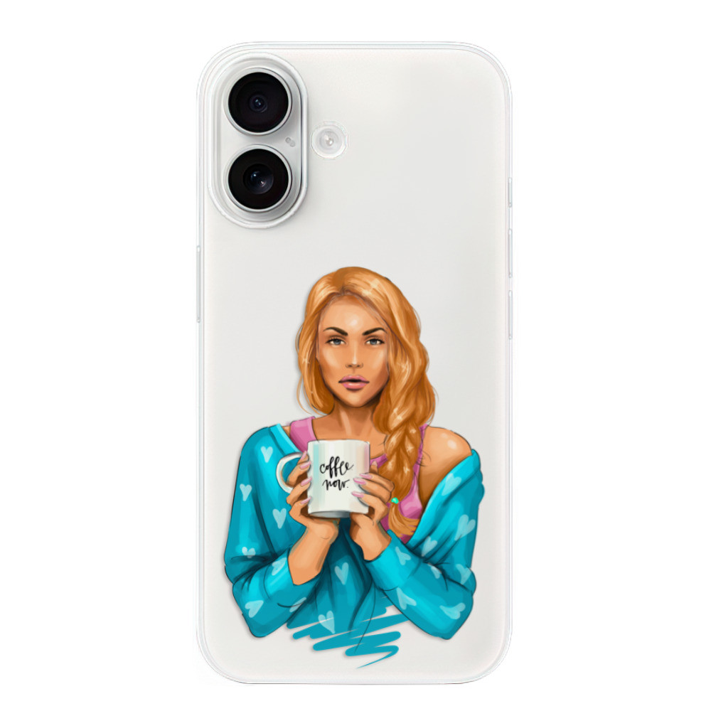 Odolné silikónové puzdro iSaprio - Coffe Now - Redhead - iPhone 16