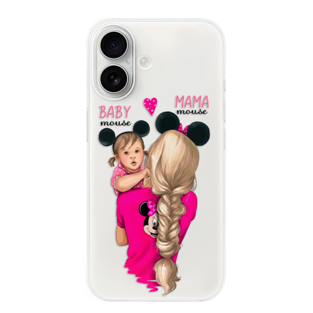 Odolné silikónové puzdro iSaprio - Mama Mouse Blond and Girl - iPhone 16