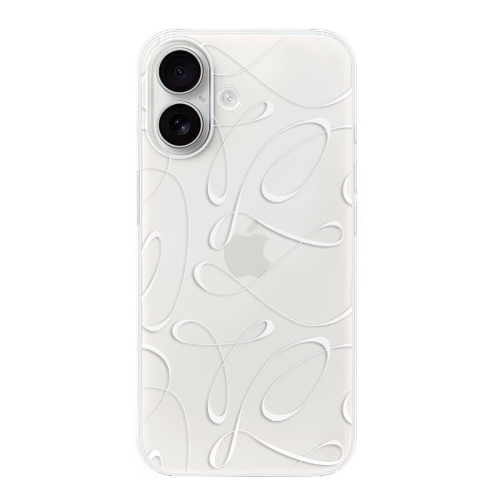 Odolné silikónové puzdro iSaprio - Fancy - white - iPhone 16
