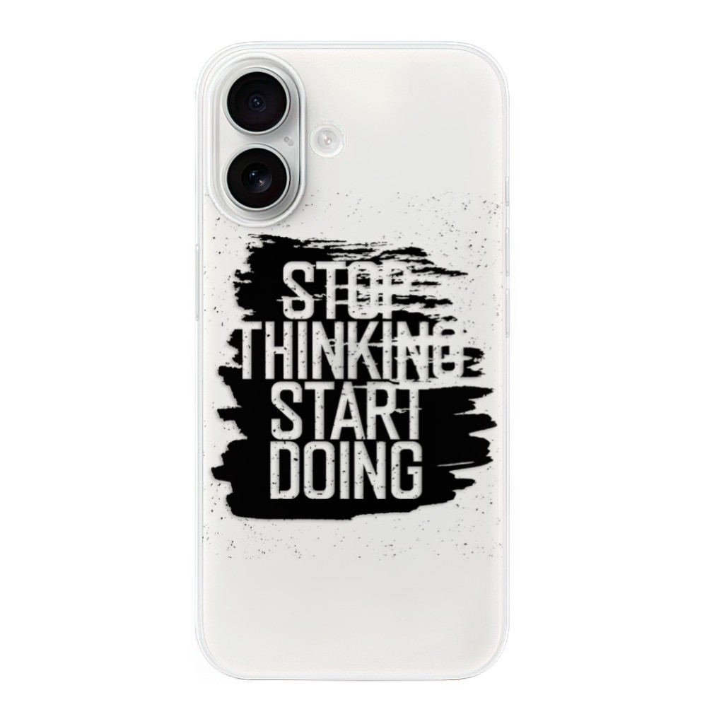 Odolné silikónové puzdro iSaprio - Start Doing - black - iPhone 16