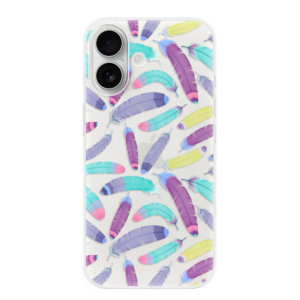 Odolné silikónové puzdro iSaprio - Feather Pattern 01 - iPhone 16