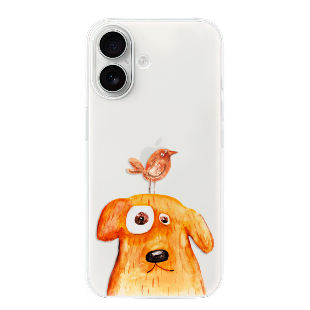 Odolné silikónové puzdro iSaprio - Dog And Bird - iPhone 16
