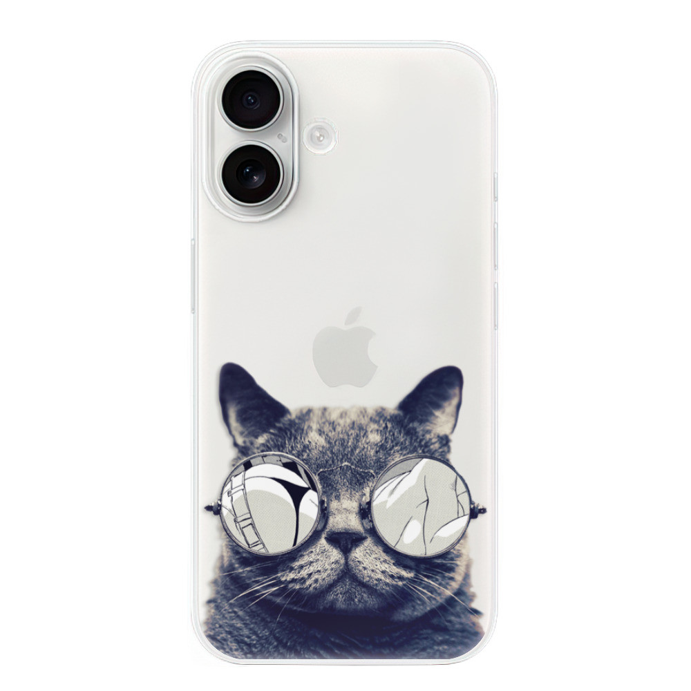 Odolné silikónové puzdro iSaprio - Crazy Cat 01 - iPhone 16