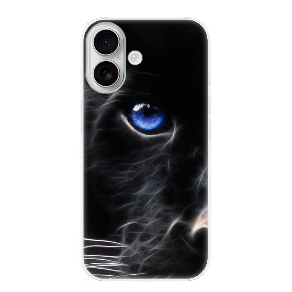 Odolné silikónové puzdro iSaprio - Black Puma - iPhone 16