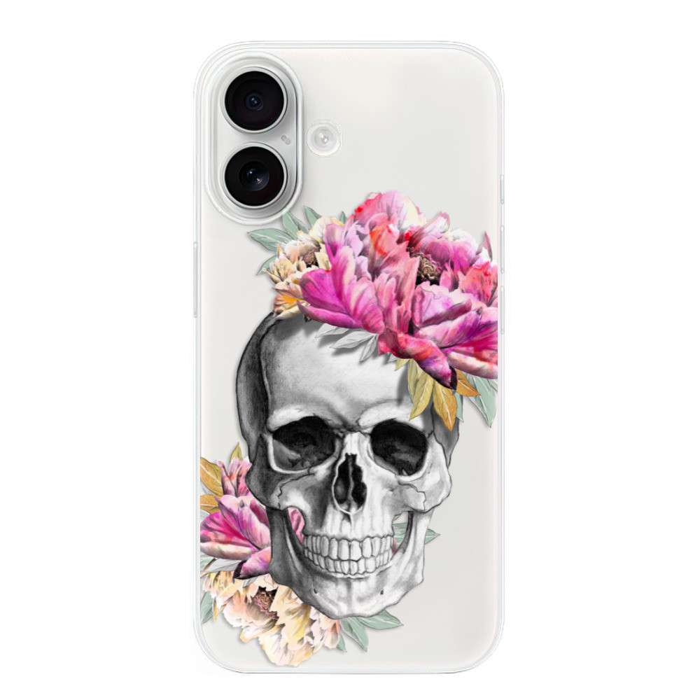 Odolné silikónové puzdro iSaprio - Pretty Skull - iPhone 16