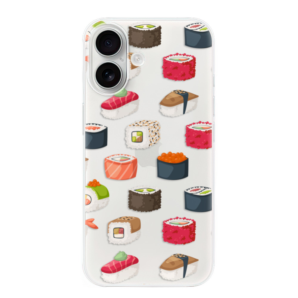 Odolné silikónové puzdro iSaprio - Sushi Pattern - iPhone 16