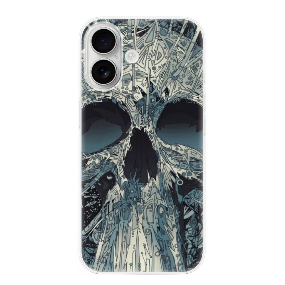 Odolné silikónové puzdro iSaprio - Abstract Skull - iPhone 16