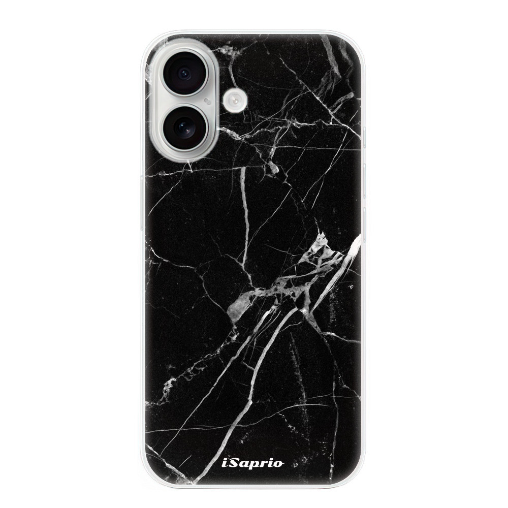 Odolné silikónové puzdro iSaprio - Black Marble 18 - iPhone 16