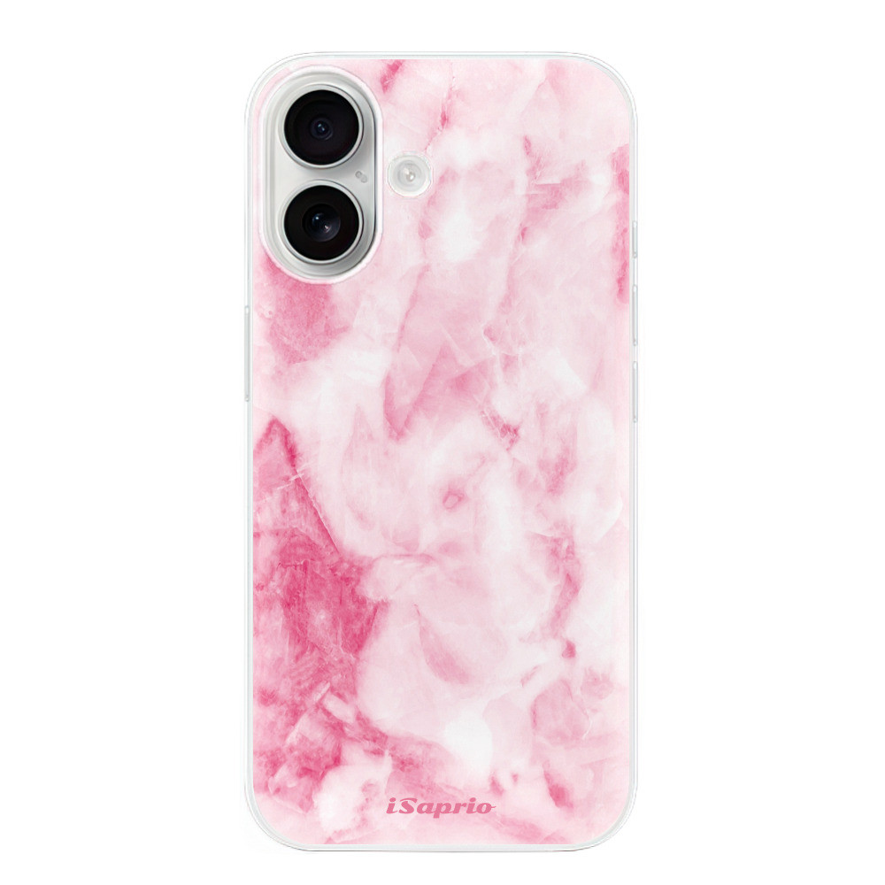Odolné silikónové puzdro iSaprio - RoseMarble 16 - iPhone 16
