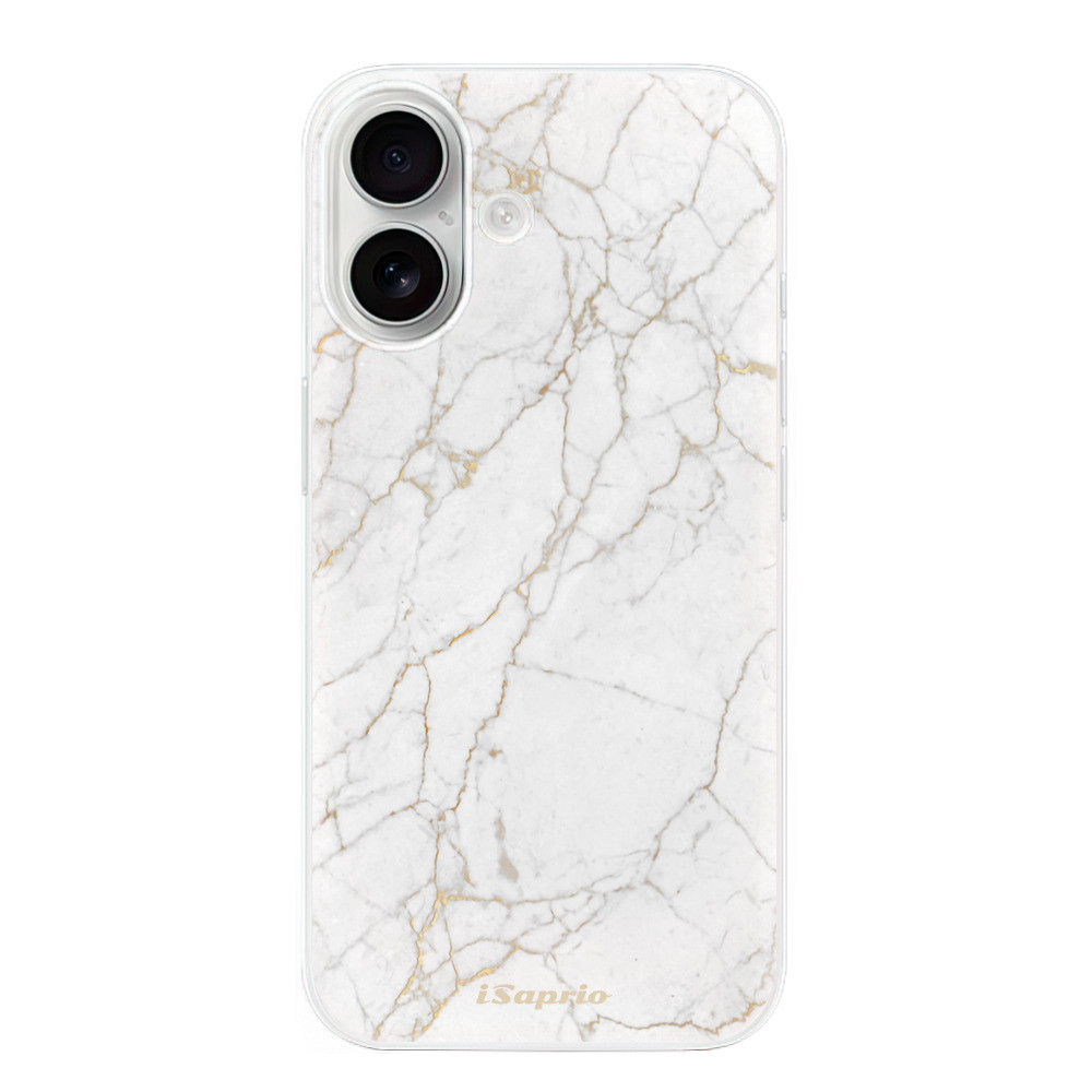 Odolné silikónové puzdro iSaprio - GoldMarble 13 - iPhone 16