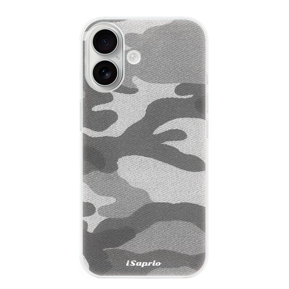 Odolné silikónové puzdro iSaprio - Gray Camuflage 02 - iPhone 16
