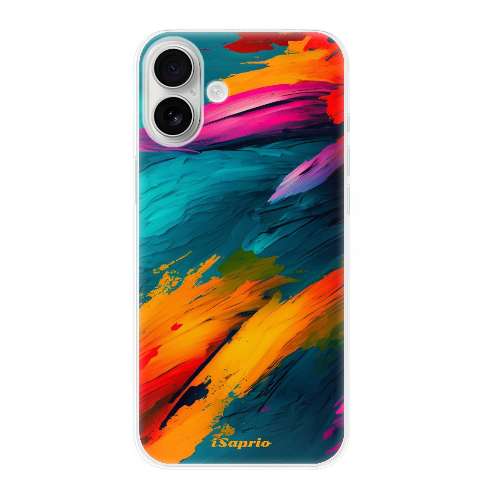 Odolné silikónové puzdro iSaprio - Blue Paint - iPhone 16 Plus