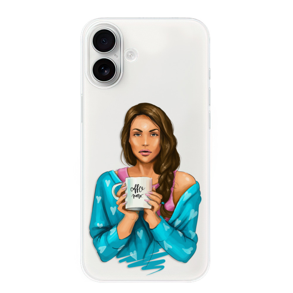 Odolné silikónové puzdro iSaprio - Coffe Now - Brunette - iPhone 16 Plus