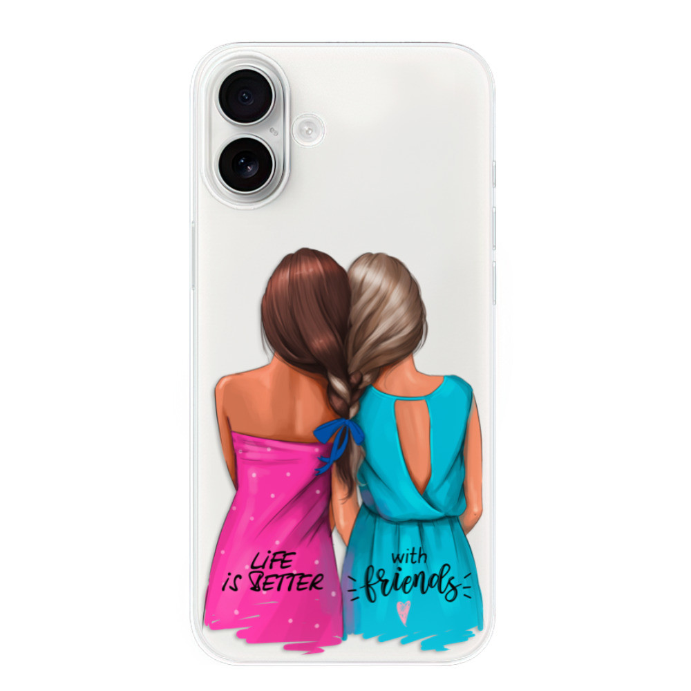 Odolné silikónové puzdro iSaprio - Best Friends - iPhone 16 Plus