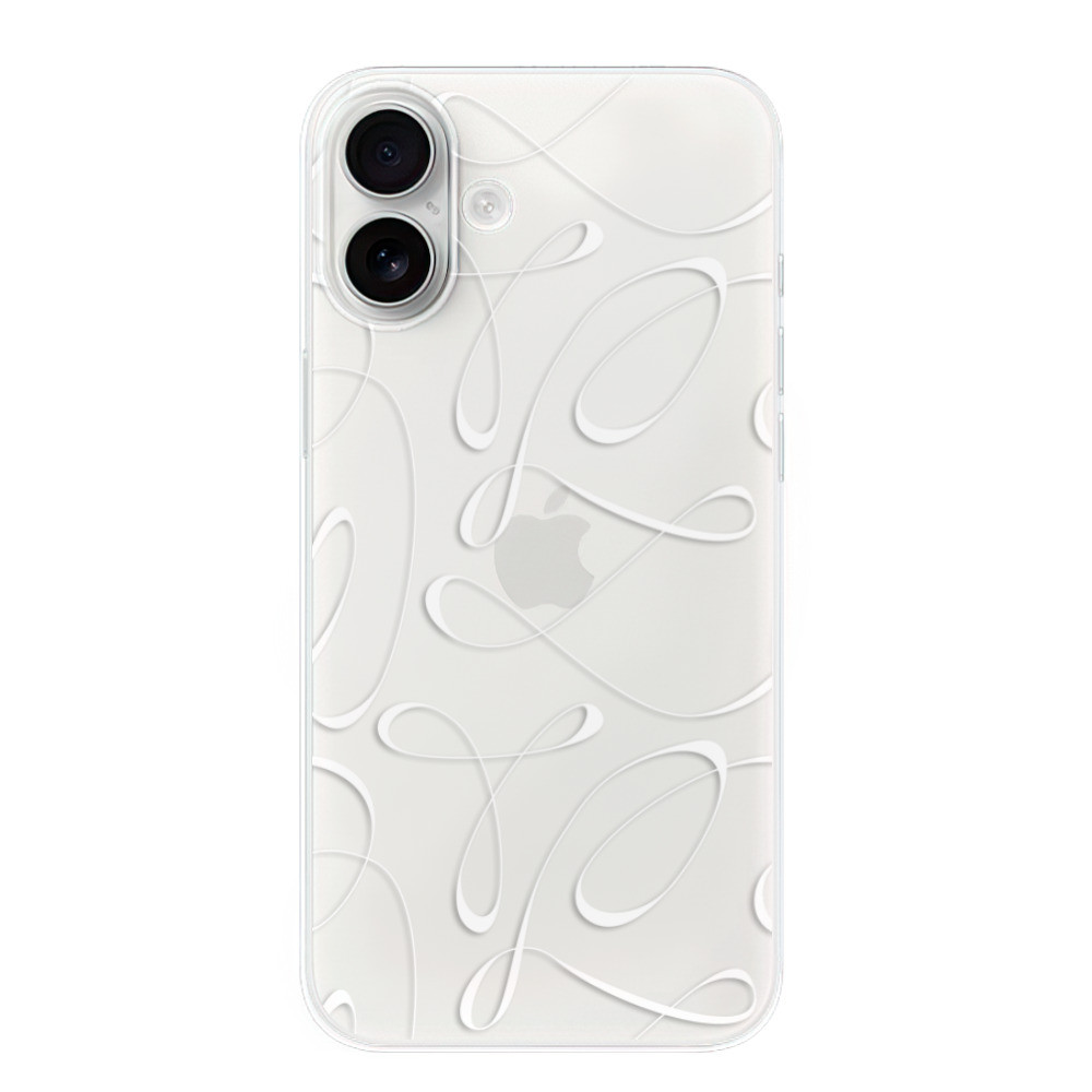 Odolné silikónové puzdro iSaprio - Fancy - white - iPhone 16 Plus