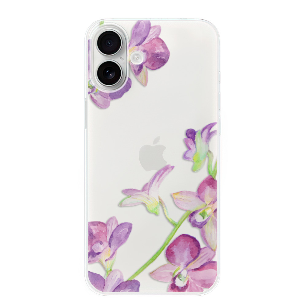 Odolné silikónové puzdro iSaprio - Purple Orchid - iPhone 16 Plus