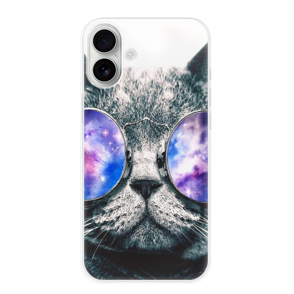 Odolné silikónové puzdro iSaprio - Galaxy Cat - iPhone 16 Plus