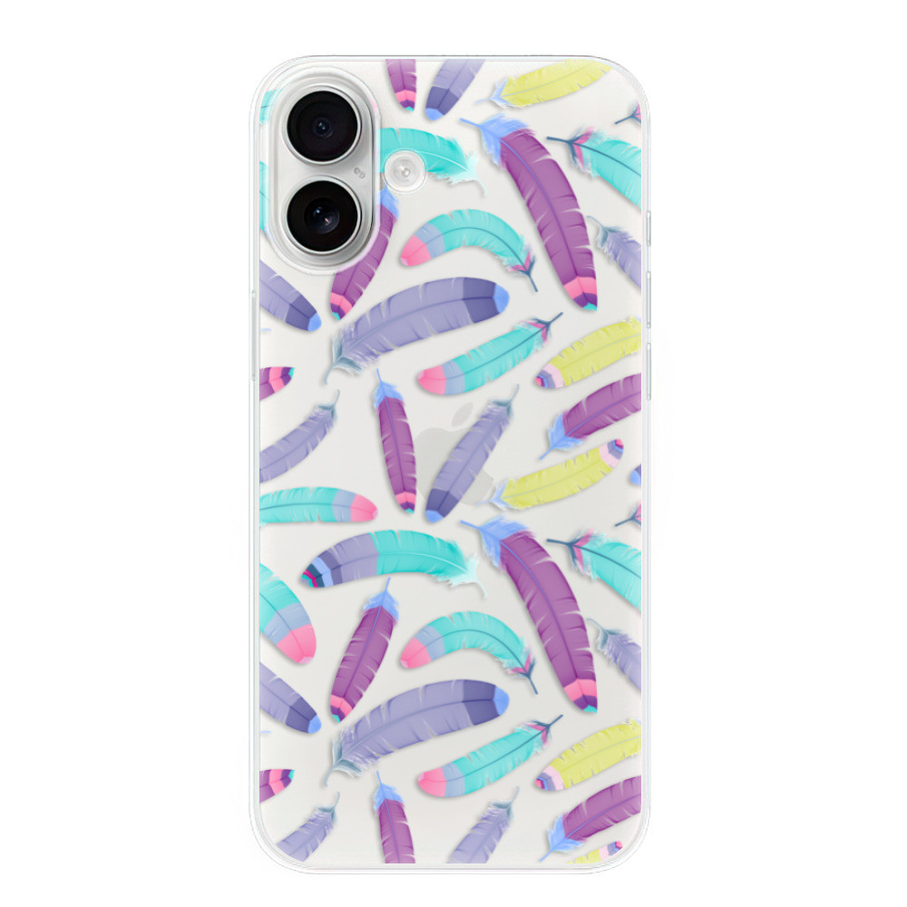 Odolné silikónové puzdro iSaprio - Feather Pattern 01 - iPhone 16 Plus