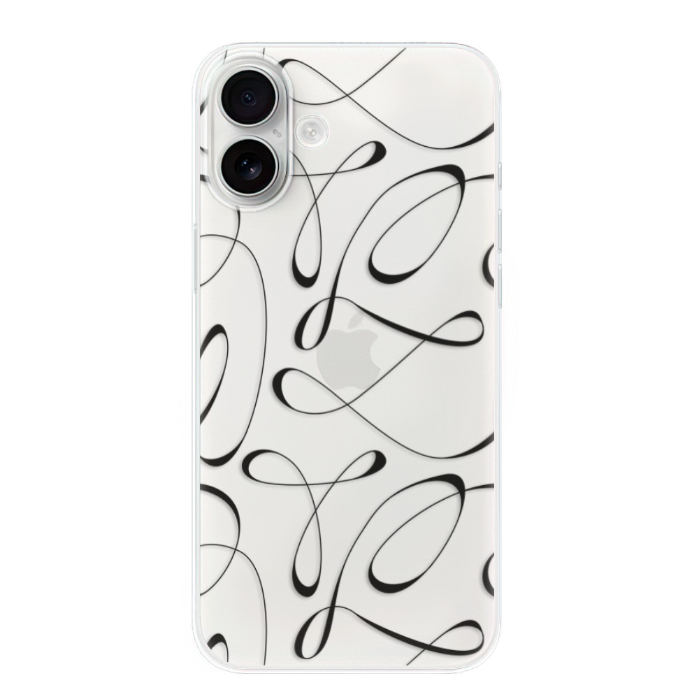 Odolné silikónové puzdro iSaprio - Fancy - black - iPhone 16 Plus